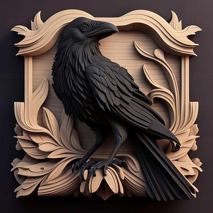 3D model crow (STL)